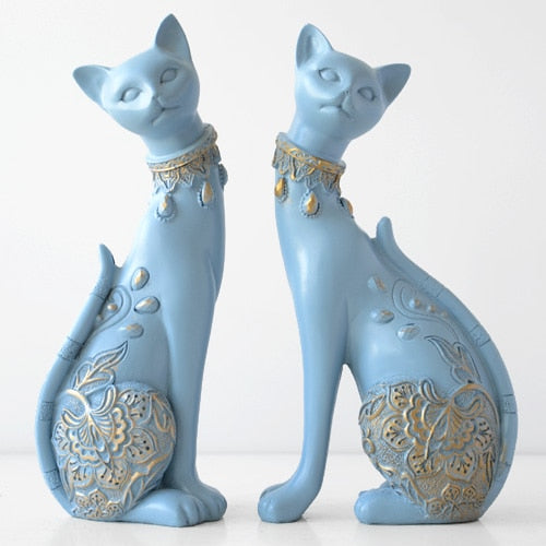 Figurine Decorative Resin Cat statue