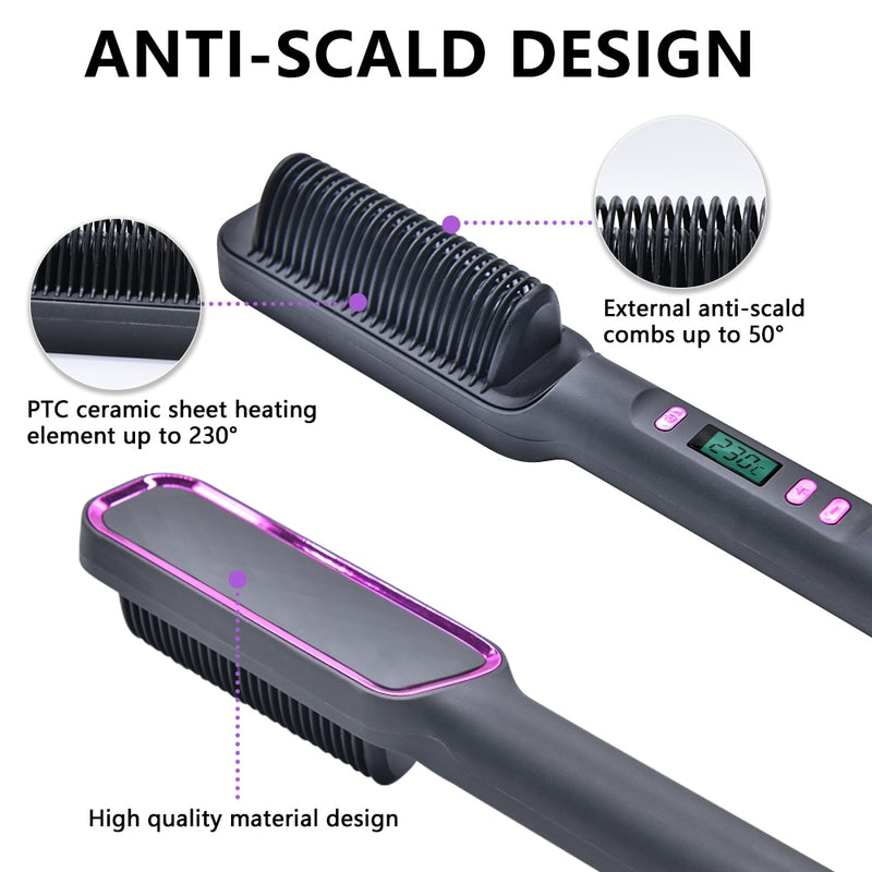 Multifunctional Electric Anti-Scalding Comb