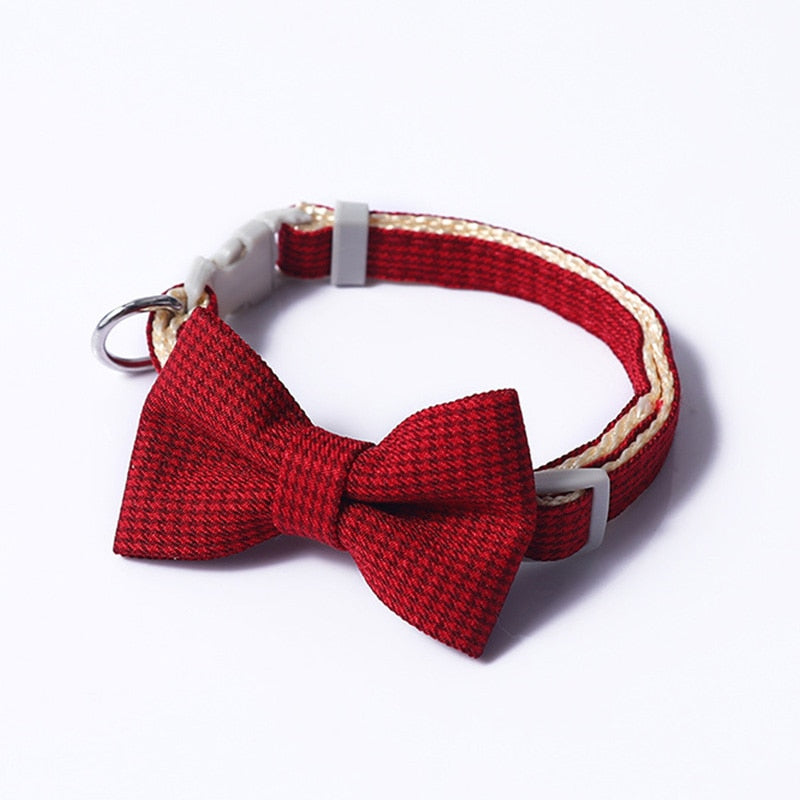 Dogs Adjustable Bow Tie Collar