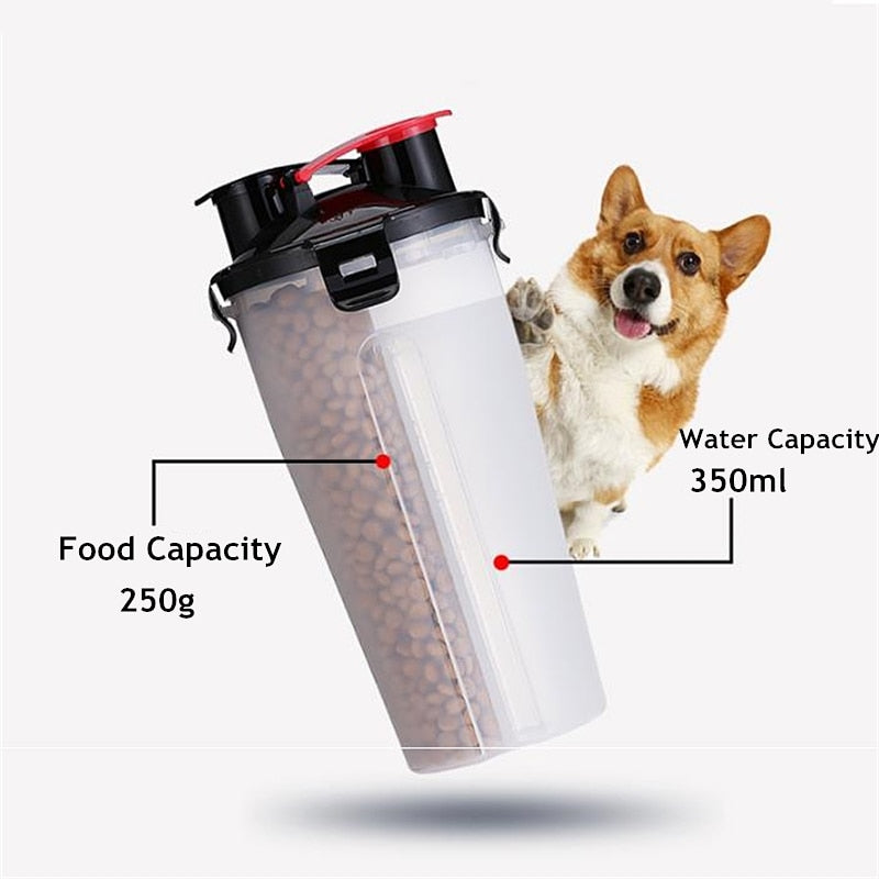 Foldable 2 In 1 Pet Travel Water Bottle