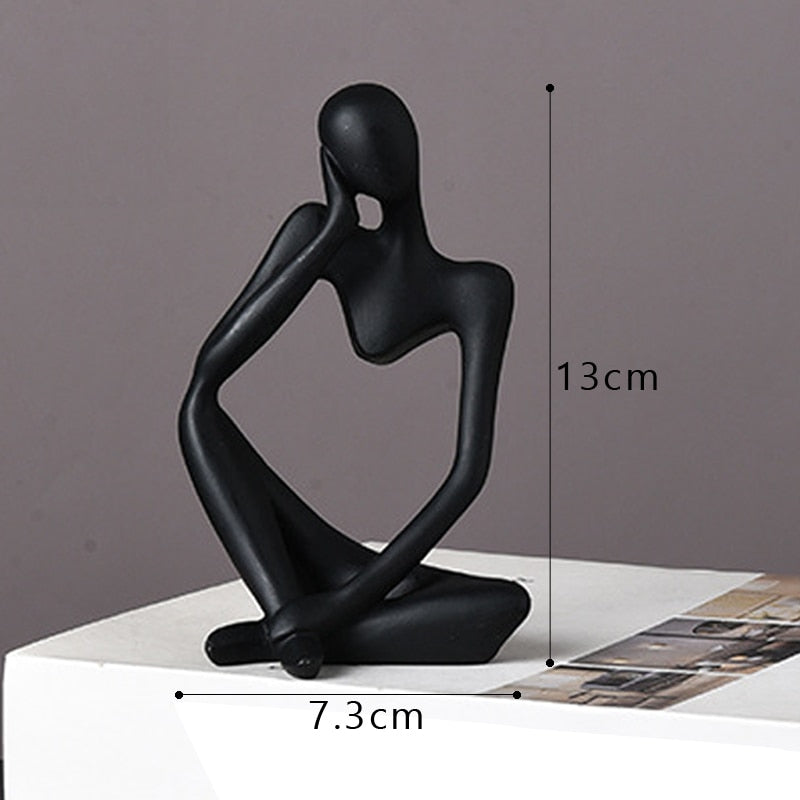 Thinker Statue Abstract Figure Sculpture