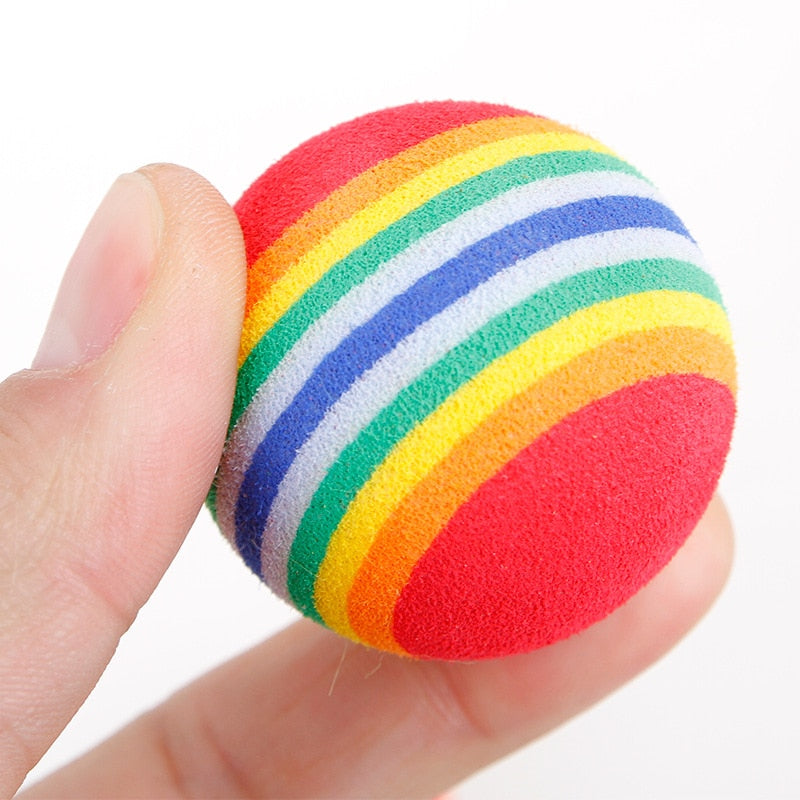 Rainbow EVA Cat Ball Toys