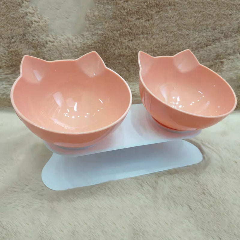 Non-Slip Cat Single Double Bowls