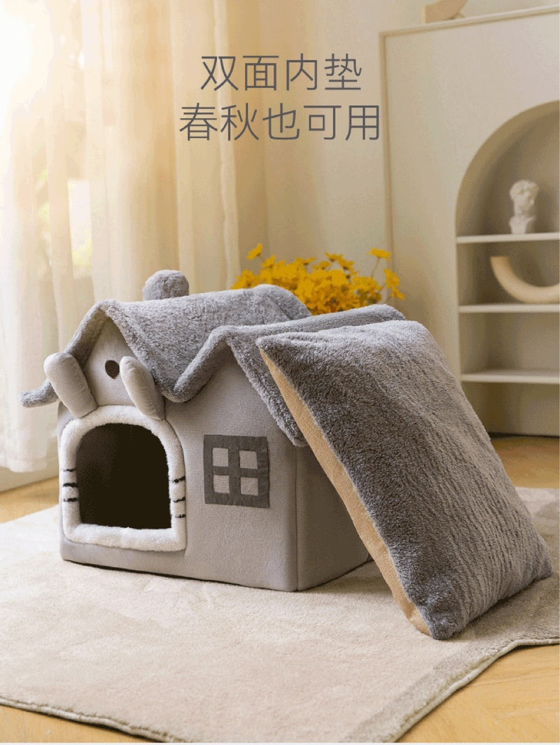 Dogs Warm House Kennel Bed
