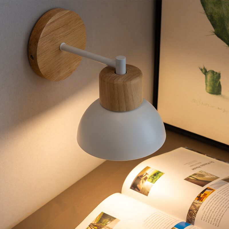 Nordic LED Wood Wall Lamp