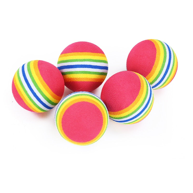 Rainbow EVA Cat Ball Toys