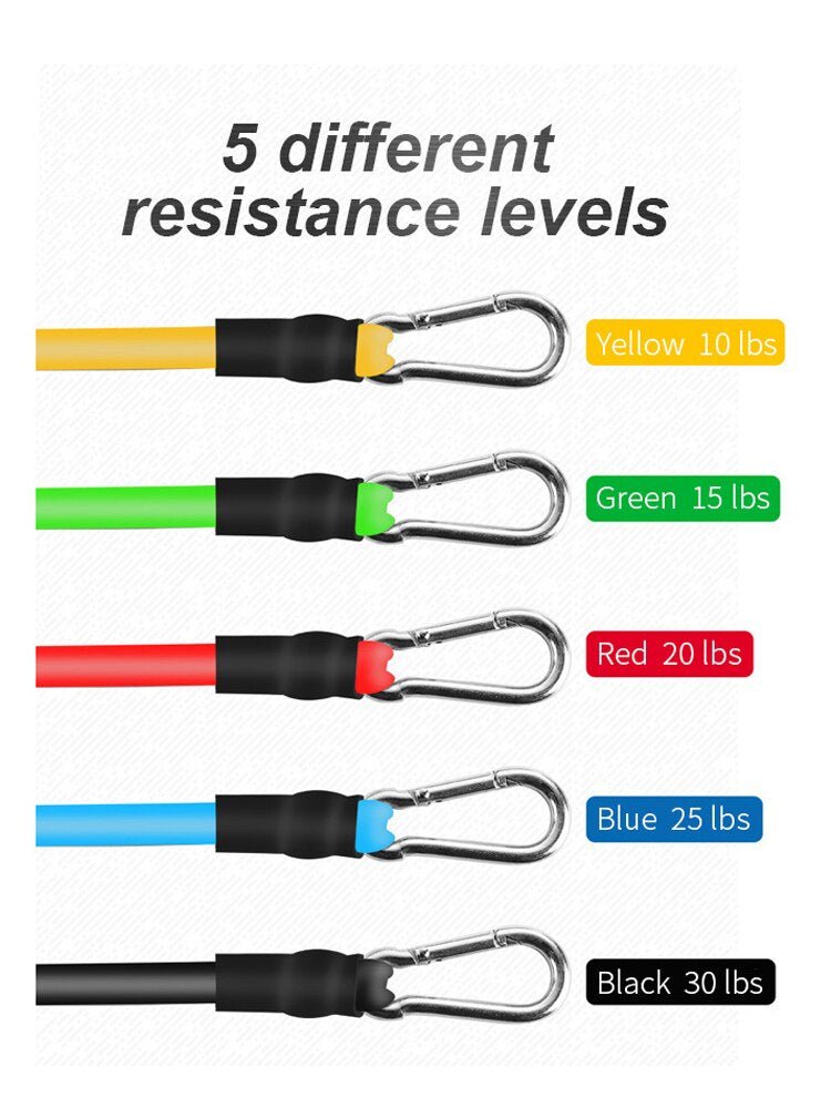 11 Pcs Resistance Bands Set