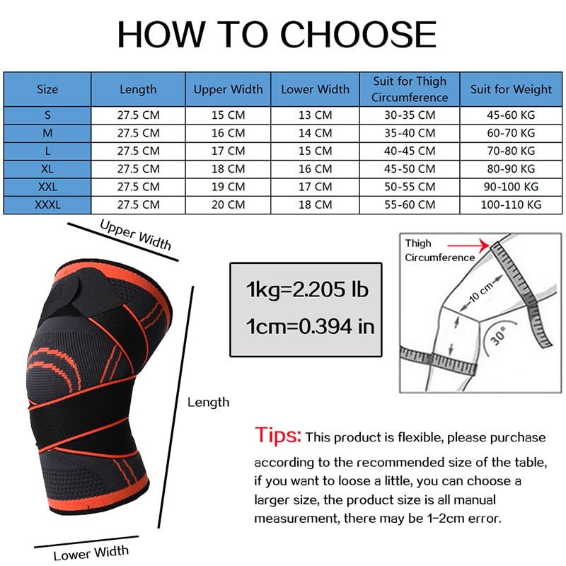 1PC Sports Fitness Knee Pads