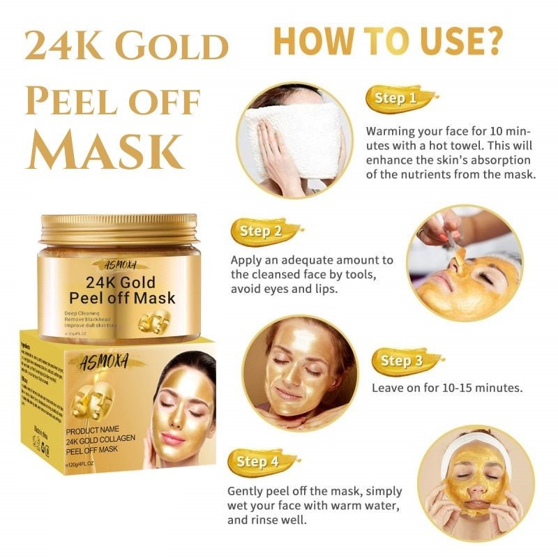 24K Gold Blackhead Remover Mask