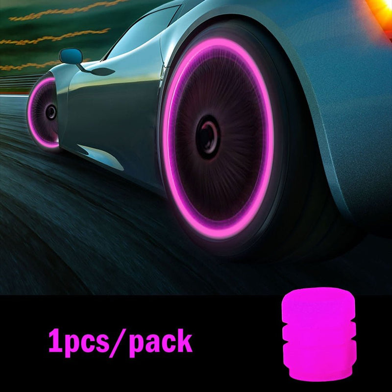 4pcs Glowing Valve Caps