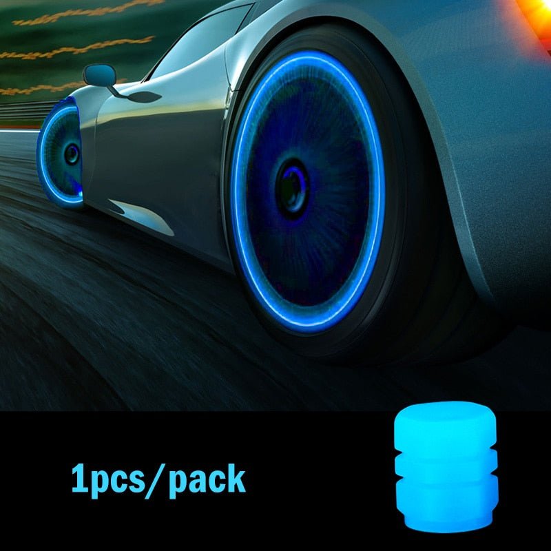 4pcs Glowing Valve Caps