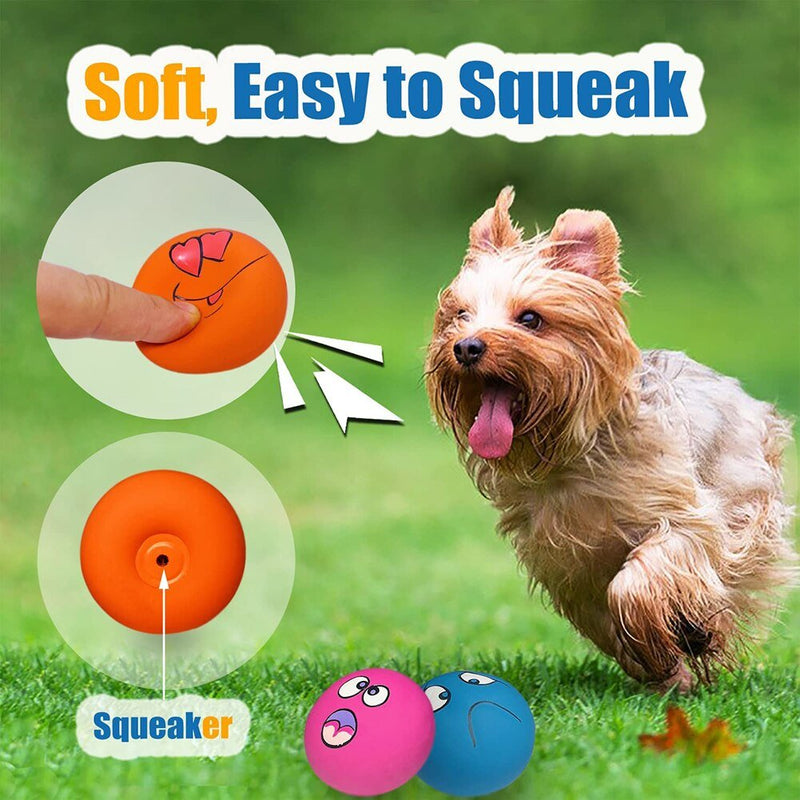 6 Pcs Latex Dog Squeaky Toys