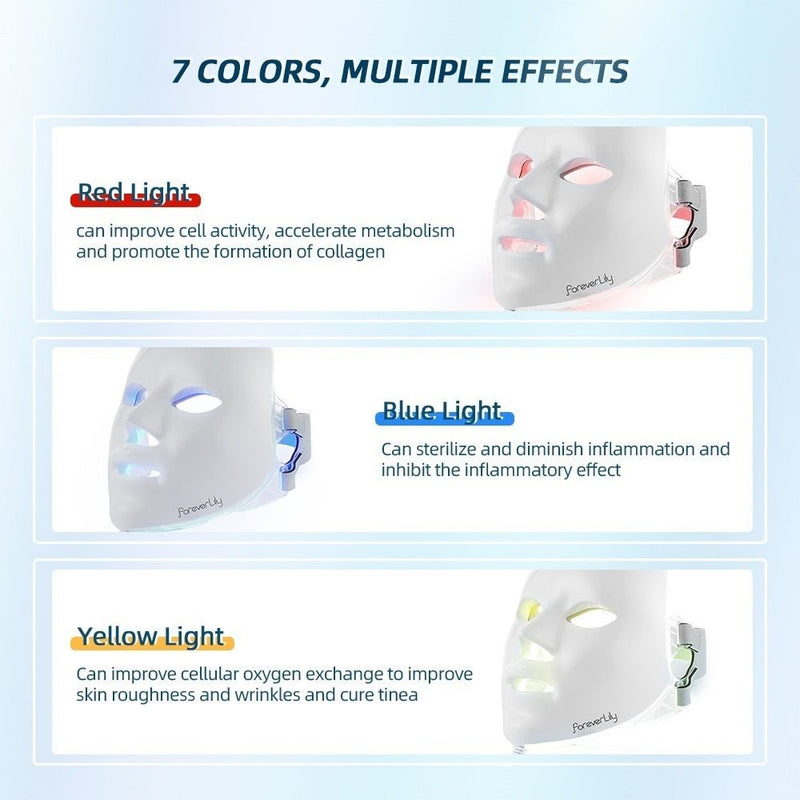 7 Colors LED Facial Mask