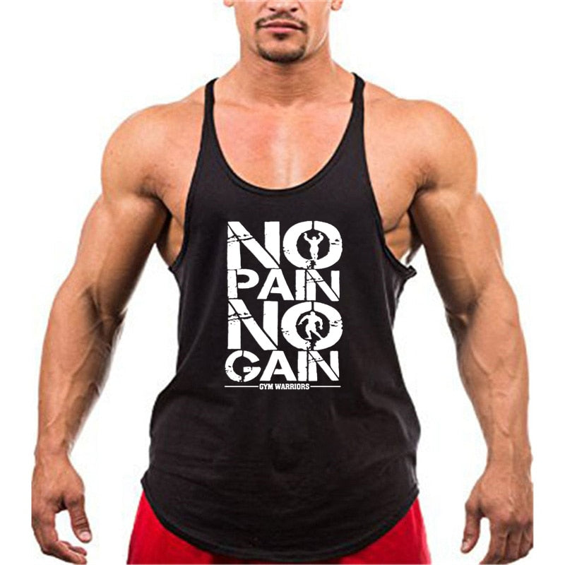 Men Bodybuilding Sleeveless Shirt