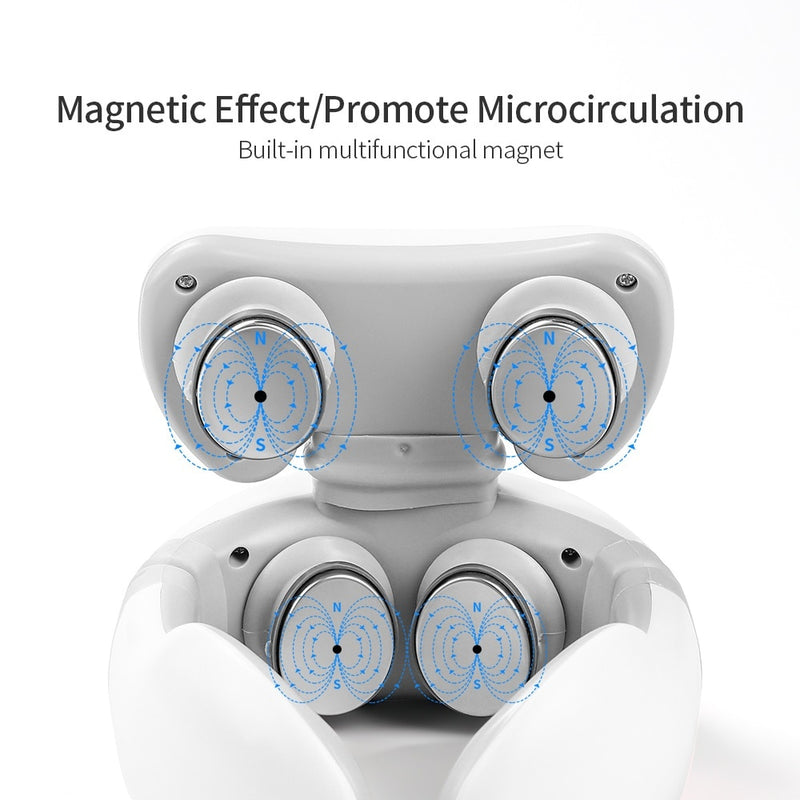 Heads Magnetic Pulse Vibration Neck Massager