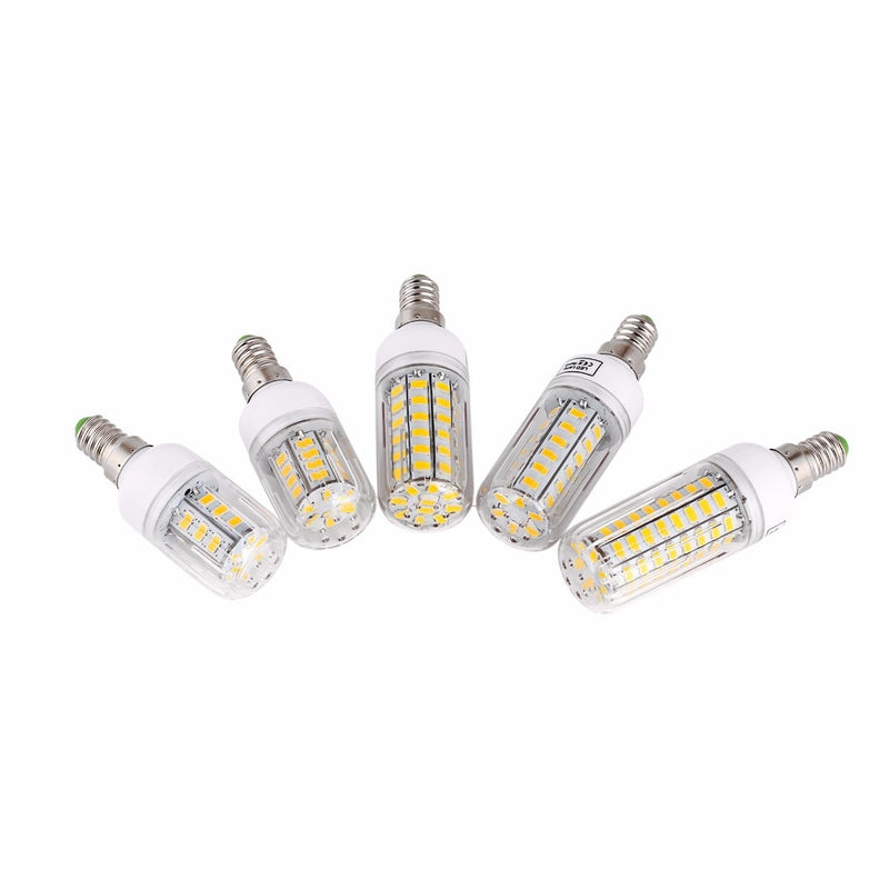 New 5730 SMD LED Lamp Bulb E14 E27 B22 E12 Light Bulbs 24 30 42 64 80 89 108 136 165leds Ampoule Bombillas Lighting For Home