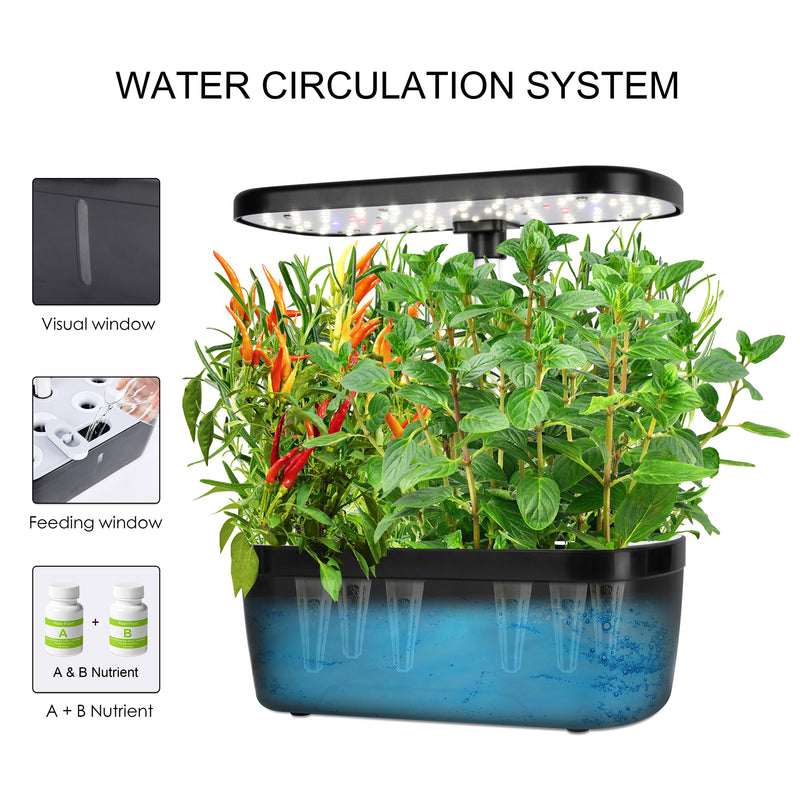 Mini Indoor Herb Gardening Starter Kit [LED Included]