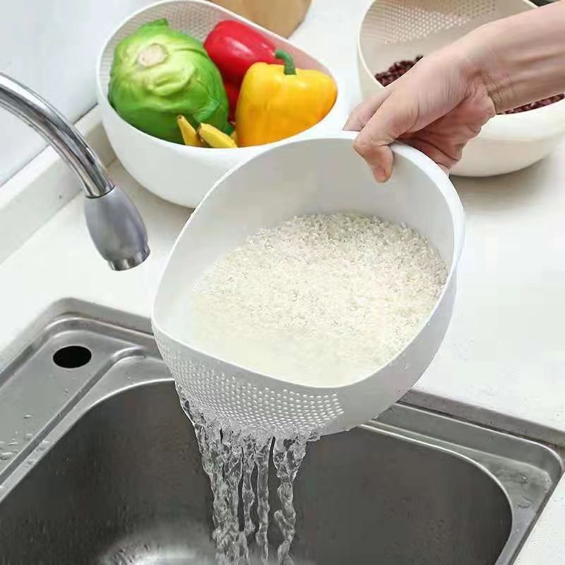 Kitchen Rice Sieve Plastic Colander