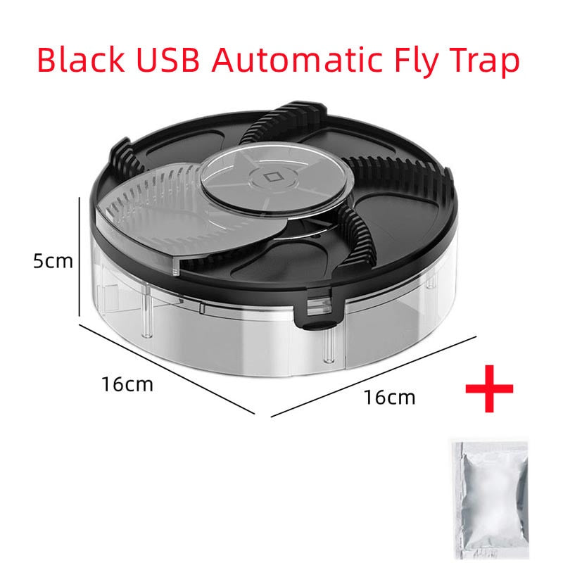 Upgraded USB Flycatcher With Baits Electric Fly Trap USB Insect Pest Catching Safety Insect Pest Flytrap For Kitchen Home Garden
