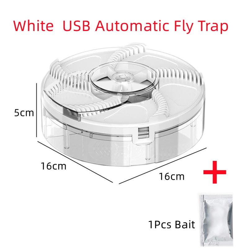 Upgraded USB Flycatcher With Baits Electric Fly Trap USB Insect Pest Catching Safety Insect Pest Flytrap For Kitchen Home Garden