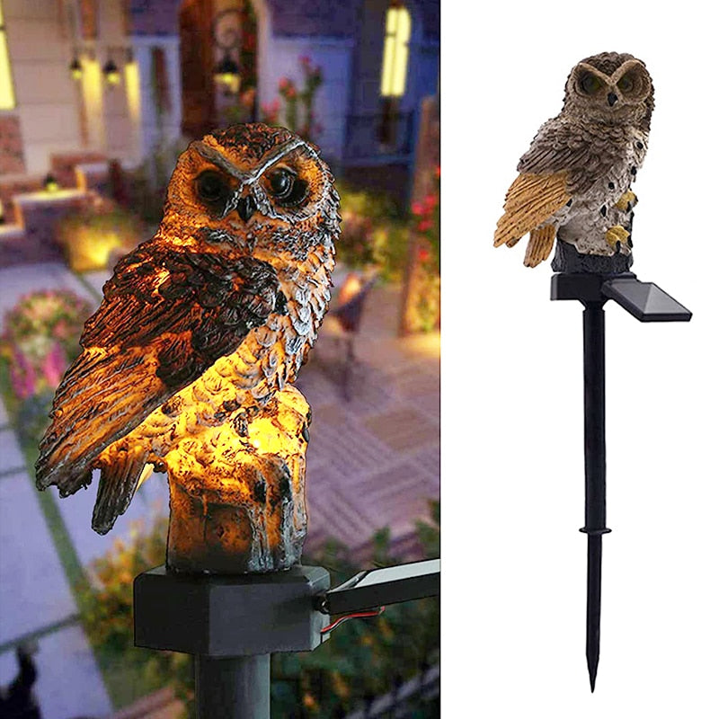 Owl LED Lights Garden Yard Decoration