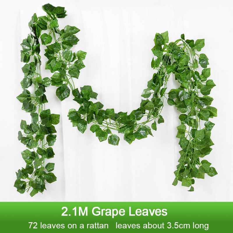 Green Ivy Leaf- Garland Silk