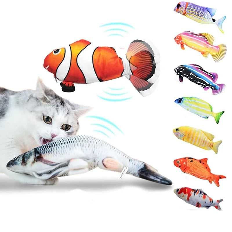 Electric Cat Kitten Dance Fish Toy