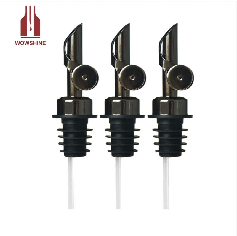 Patent Item Stainless Steel Shiny Delicacy Oil/Venigar Pourer 10pcs Weighted Bottle Pourer Factory Direct Sell NEW