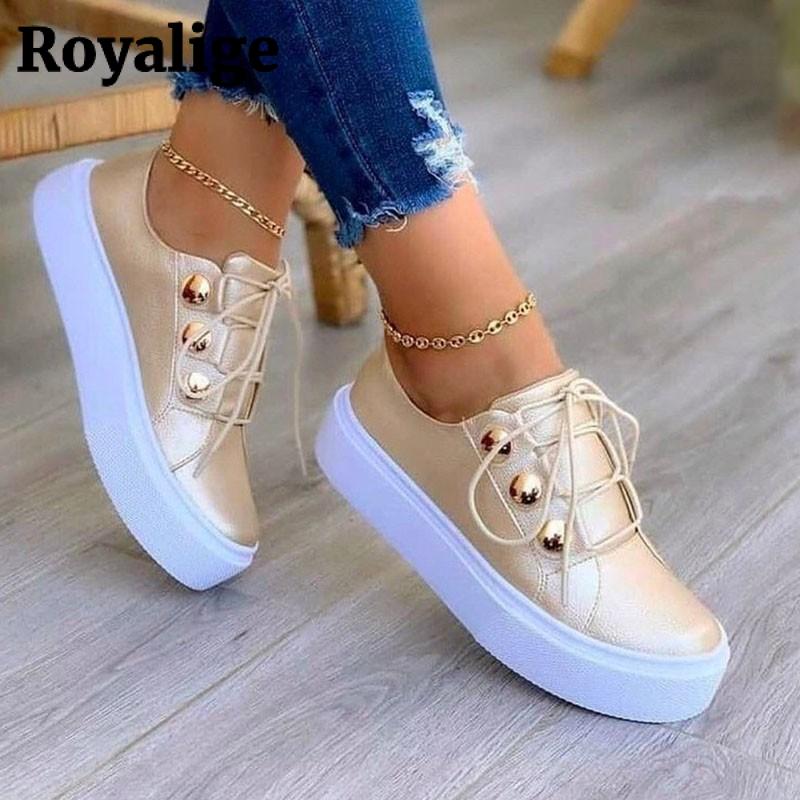Sports Sneakers Platform Shoes Fashion Wedges Female Tennis Casual Lace Up Running Ladies Footwear 2022 Zapatillas Mujer