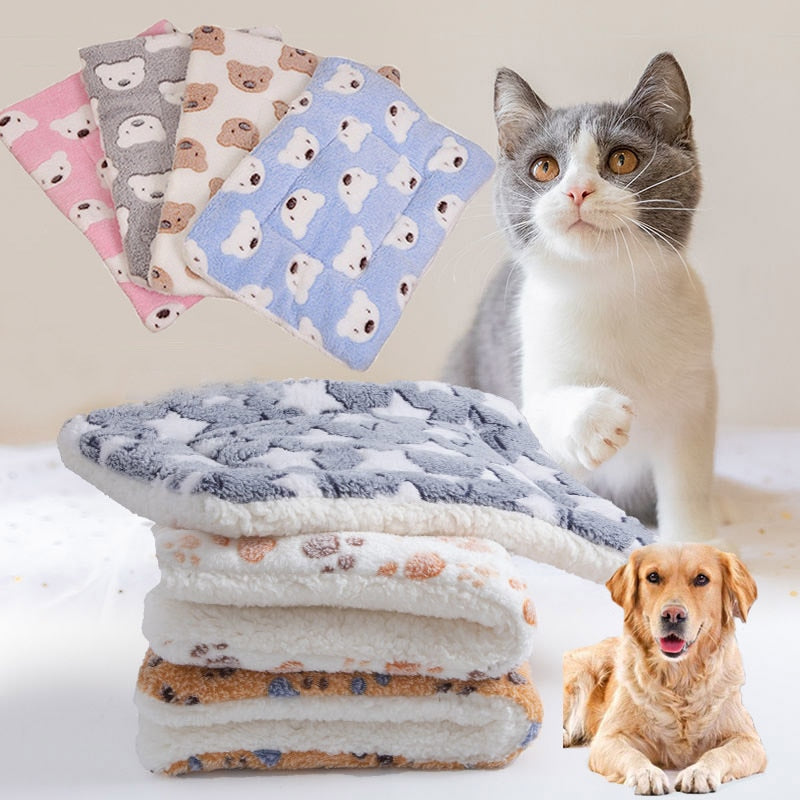 Soft Flannel Pet Blanket Pad