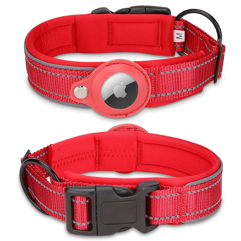 Airtag Case Leather Dog Traction Collar