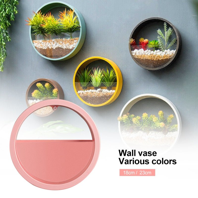 Artificial Flower Basket Wall Planter Pot