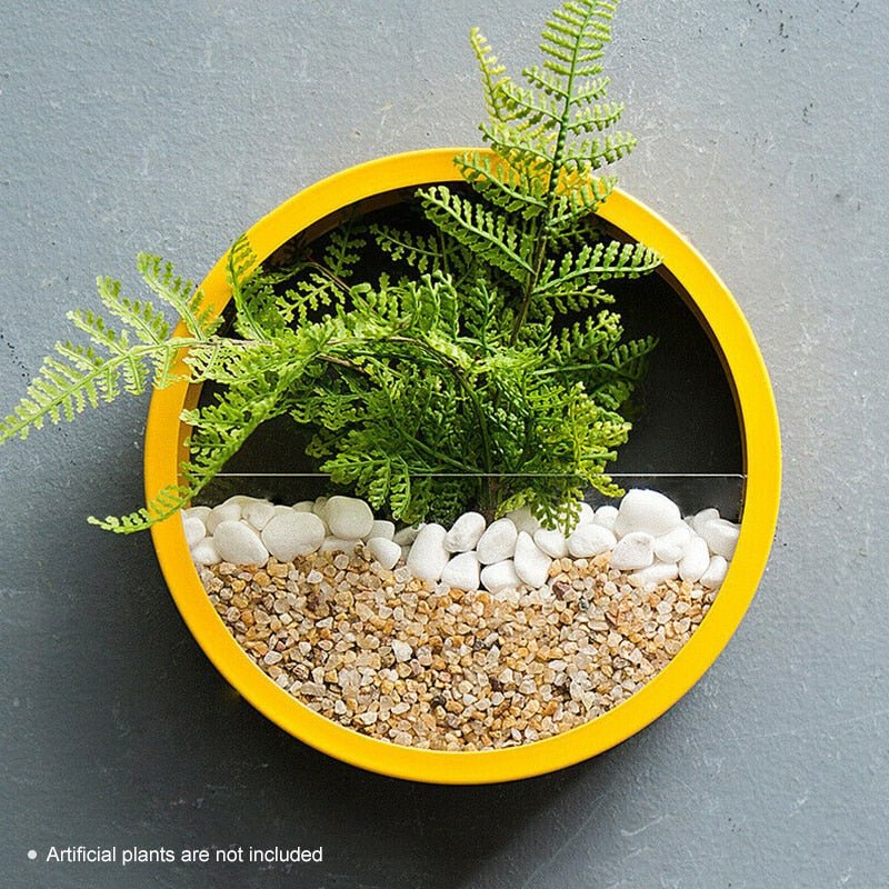 Artificial Flower Basket Wall Planter Pot