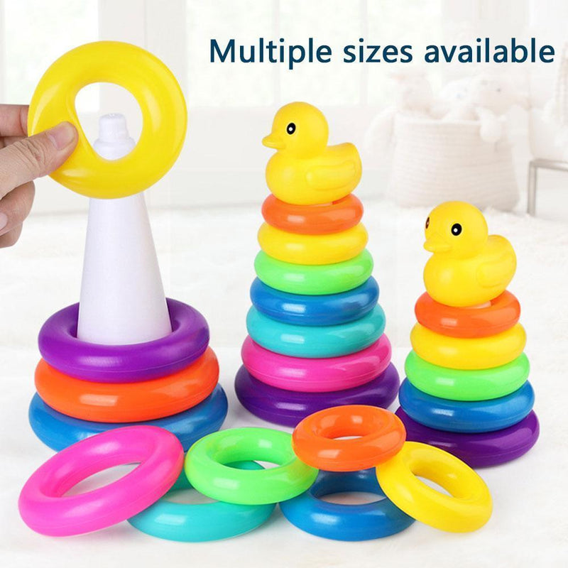 Baby Animal Rainbow Stacking Ring Toys - HORTICU