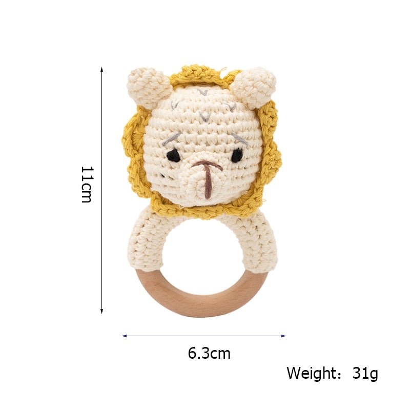 Baby Crochet Bunny Rattle Toy - HORTICU