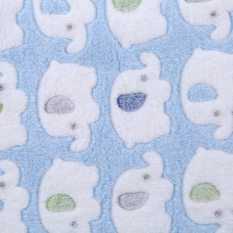 Baby Cute Elephant Cartoon Blanket - HORTICU