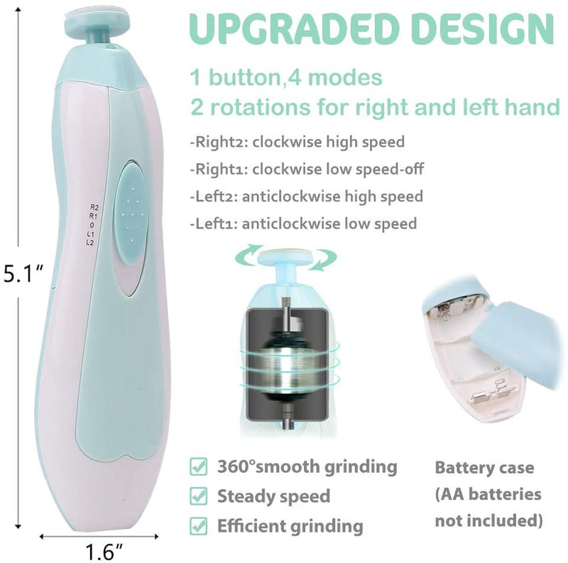 Baby Electric Nail Trimmer Manicure Set - HORTICU