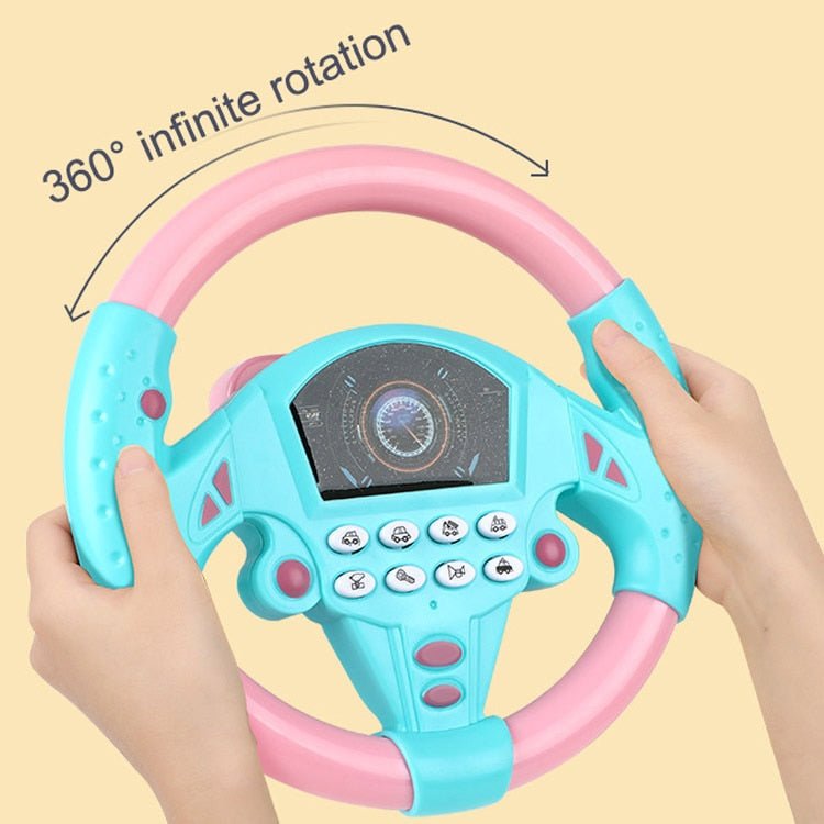 Baby Electric Simulate Driving Steering Toys - HORTICU
