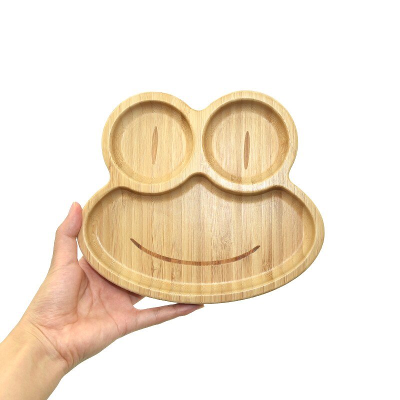 Baby Frog Wooden Dinner Plate - HORTICU