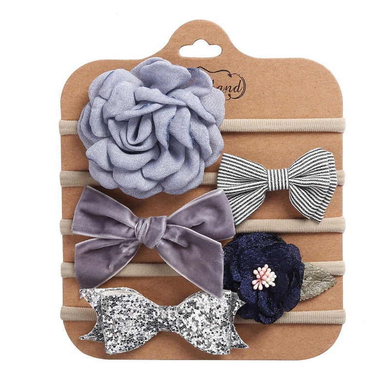 Baby Lace Flower Bow Headband - HORTICU