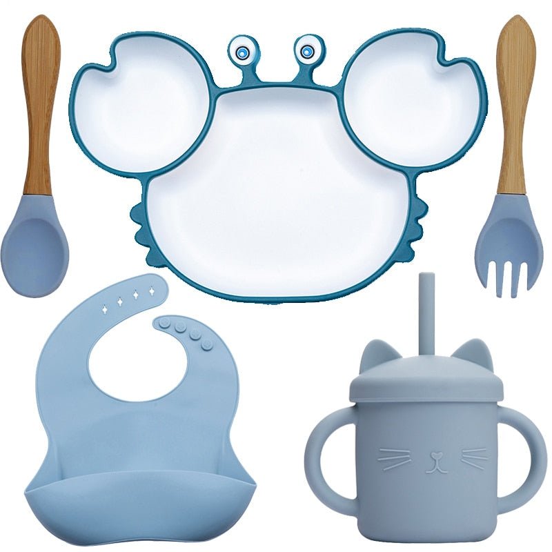 Baby Silicone Feeding Tableware Set - HORTICU