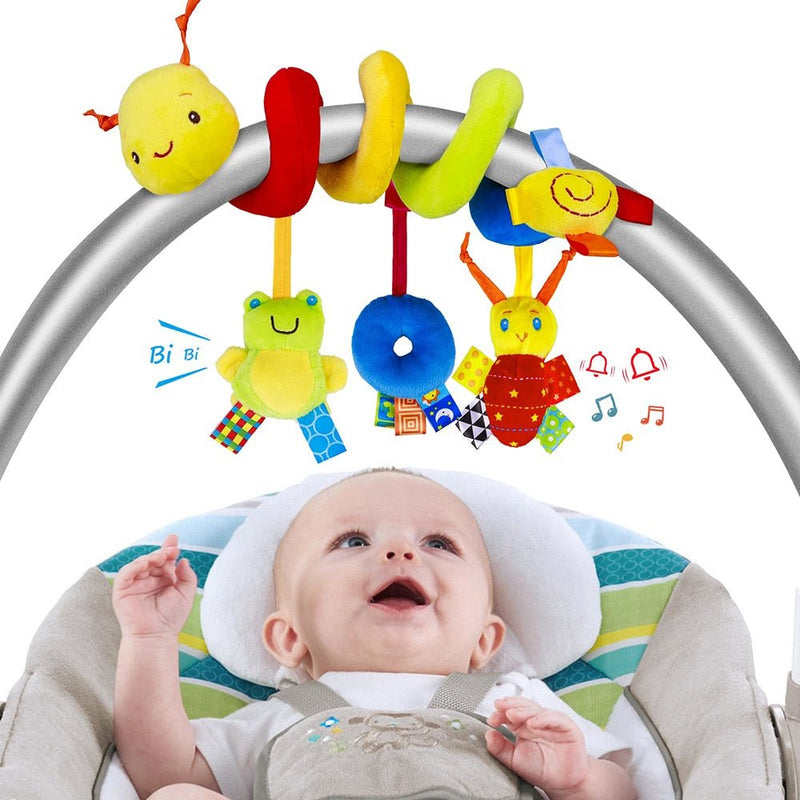 Baby Soft Rattle Spiral Stroller Toys - HORTICU