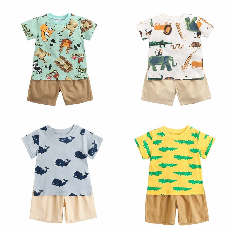 Baby Summer Short Sleeve Clothing Sets - HORTICU