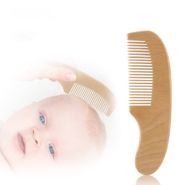 Baby Wooden Natural Wool Comb - HORTICU