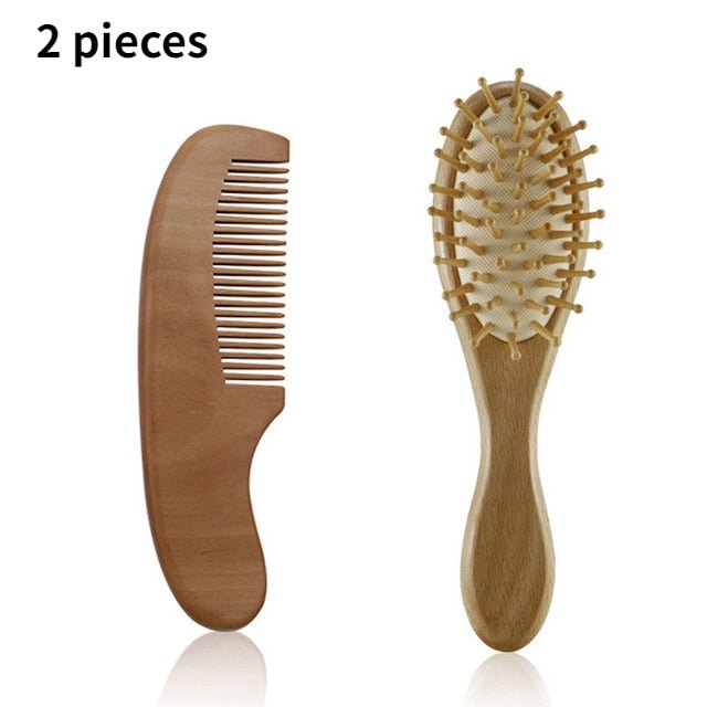 Baby Wooden Natural Wool Comb - HORTICU