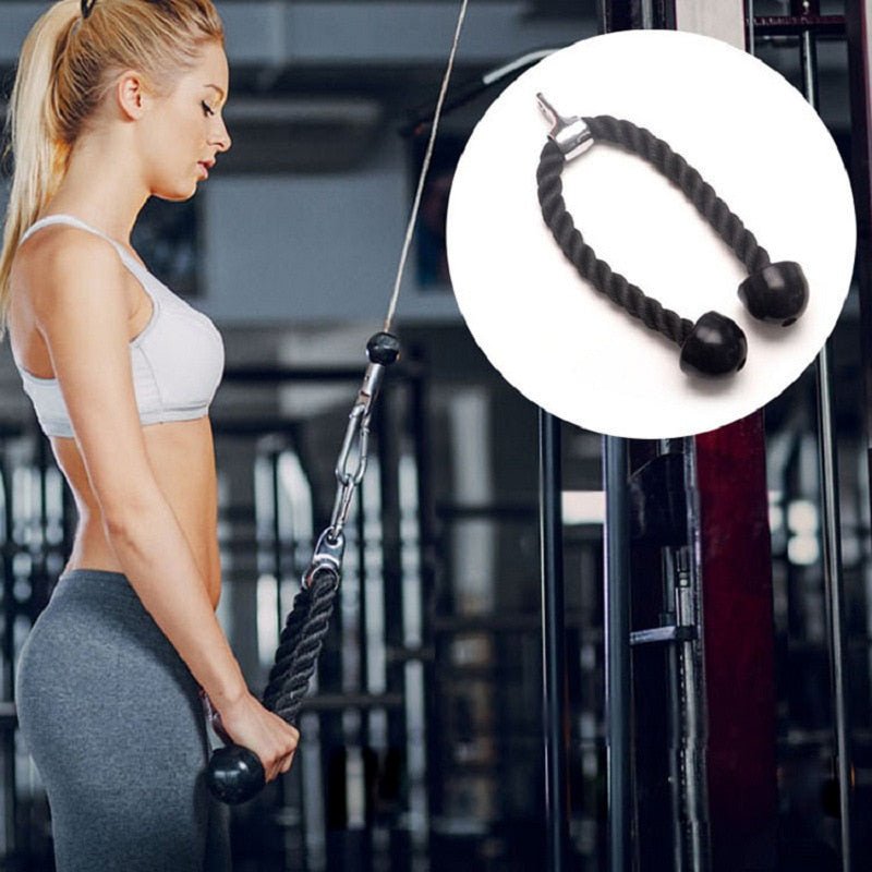 Bodybuilding Push Pull Down Tricep Rope - HORTICU