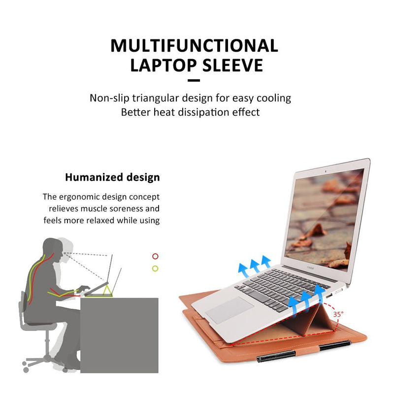 CaseTech® 3-in-1 Laptop Sleeve - HORTICU
