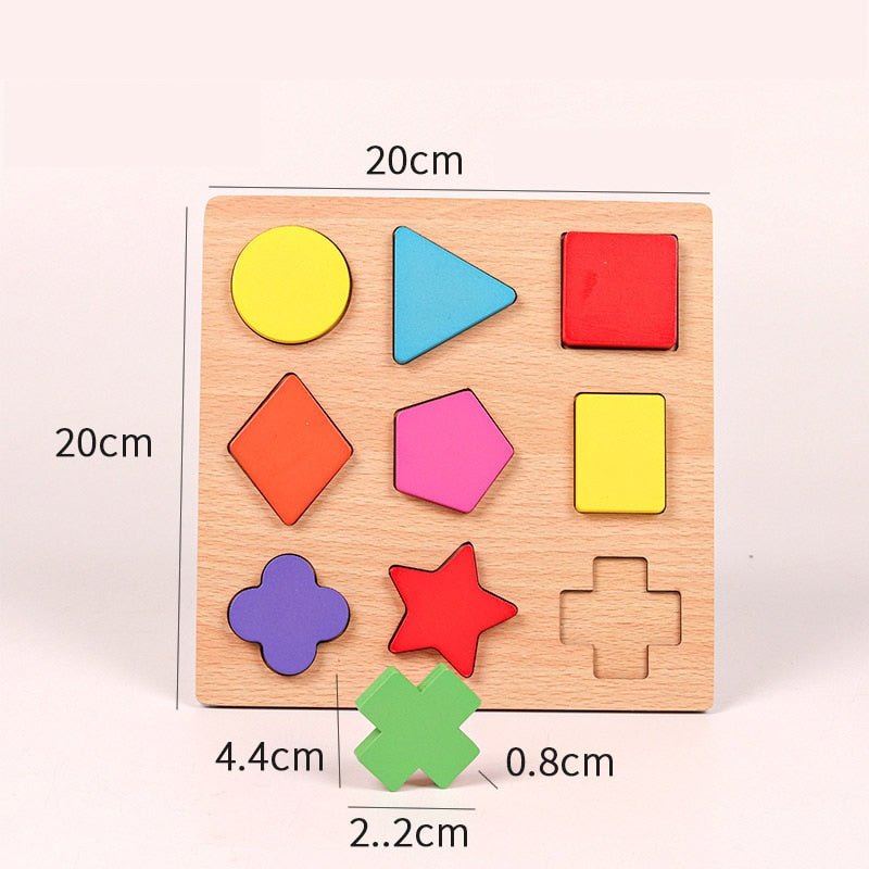 Children Wooden Puzzle Montessori Toys - HORTICU