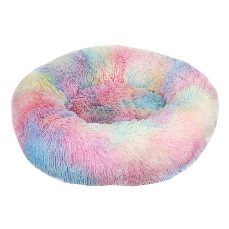 Comfortable Donut Cuddler Round Dog Bed - HORTICU