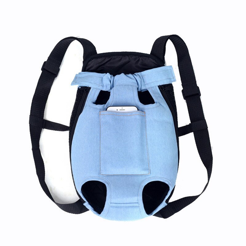Denim Pet Dog Backpack & Cat Carrier Bag - HORTICU
